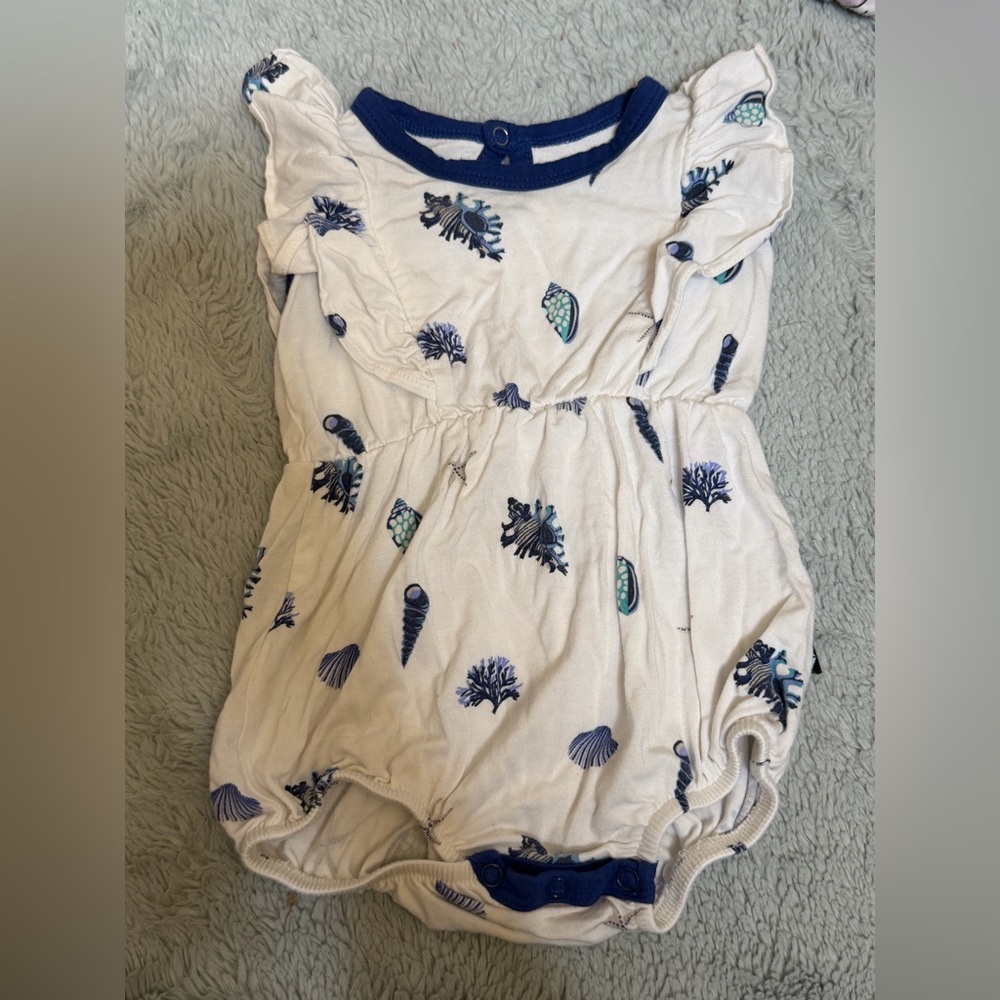 Kyte Baby Bubble Romper - Royal Shell